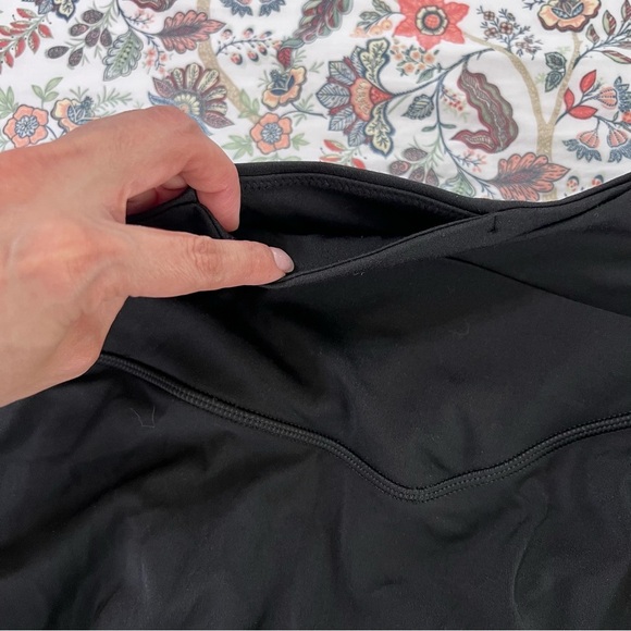 Aerie Skort Skirt Small Athletic Activewear Black Crossover V Waist B13 - Picture 6 of 8